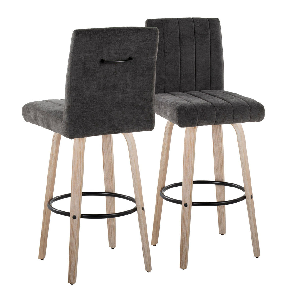 Hank 30" Fixed-Height Barstool - Set of 2