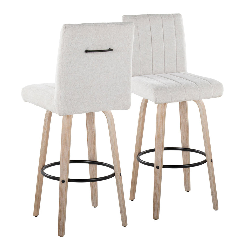 Hank 30" Fixed-Height Barstool - Set of 2