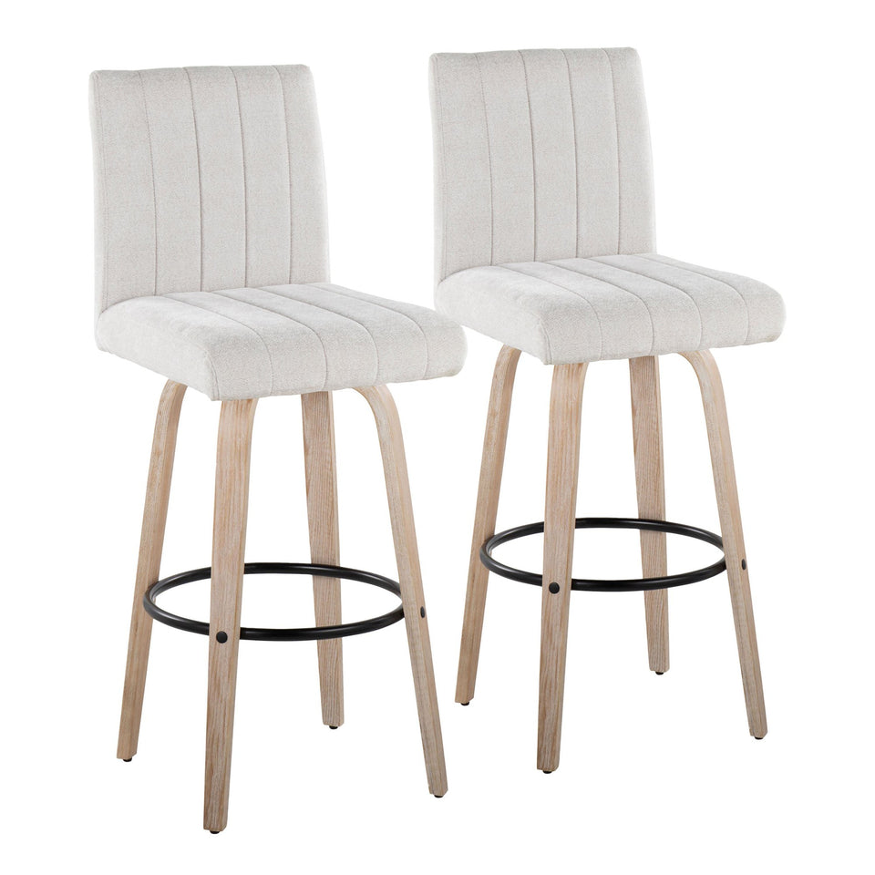 Hank 30" Fixed-Height Barstool - Set of 2