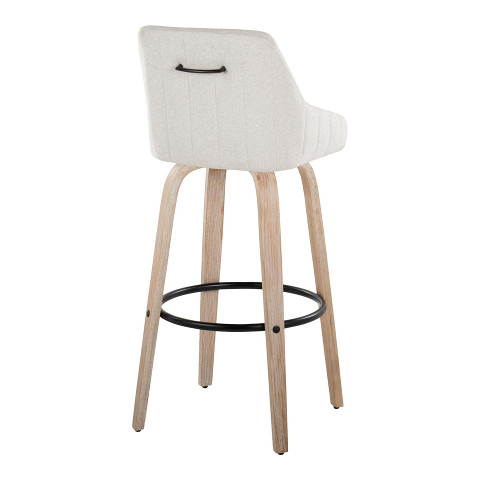 Hannah 30" Fixed-Height Barstool - Set of 2