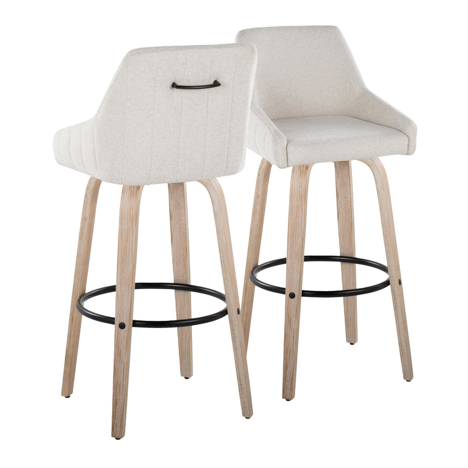 Hannah 30" Fixed-Height Barstool - Set of 2