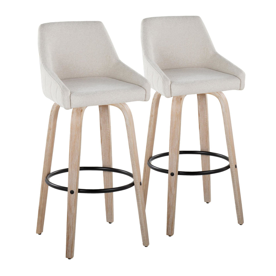 Hannah 30" Fixed-Height Barstool - Set of 2