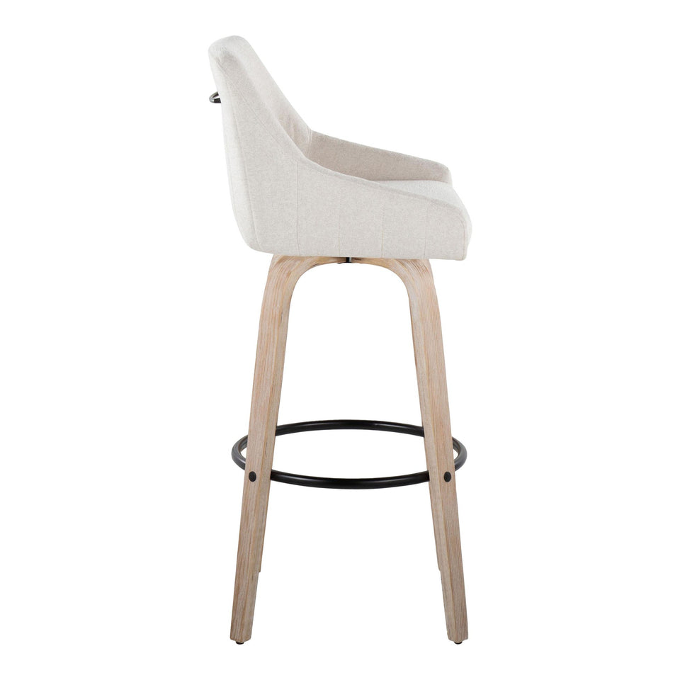 Hannah 30" Fixed-Height Barstool - Set of 2