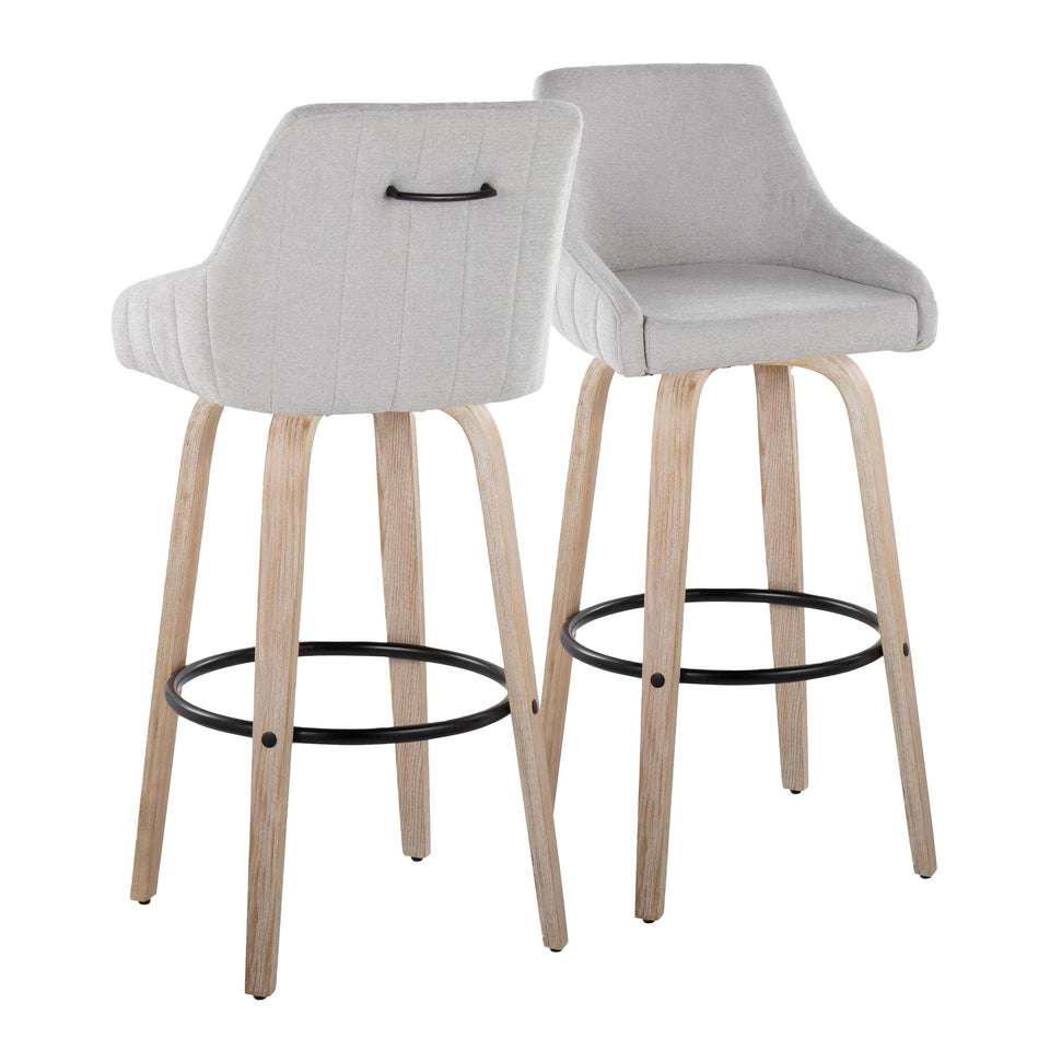 Hannah 30" Fixed-Height Barstool - Set of 2