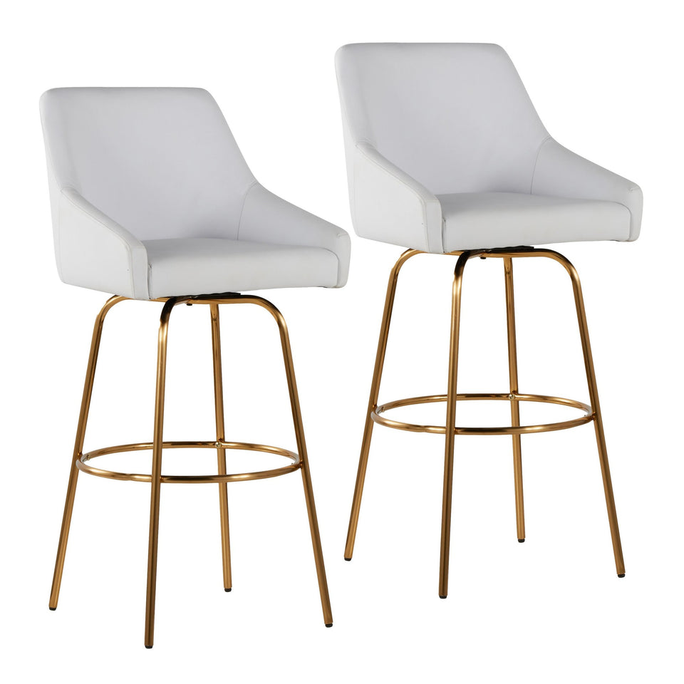 Hannah 30" Fixed-Height Barstool - Set of 2