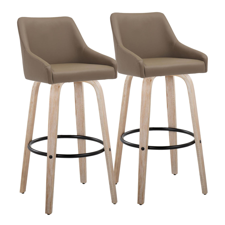 Hannah 30" Fixed-Height Barstool - Set of 2