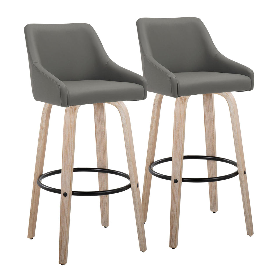 Hannah 30" Fixed-Height Barstool - Set of 2