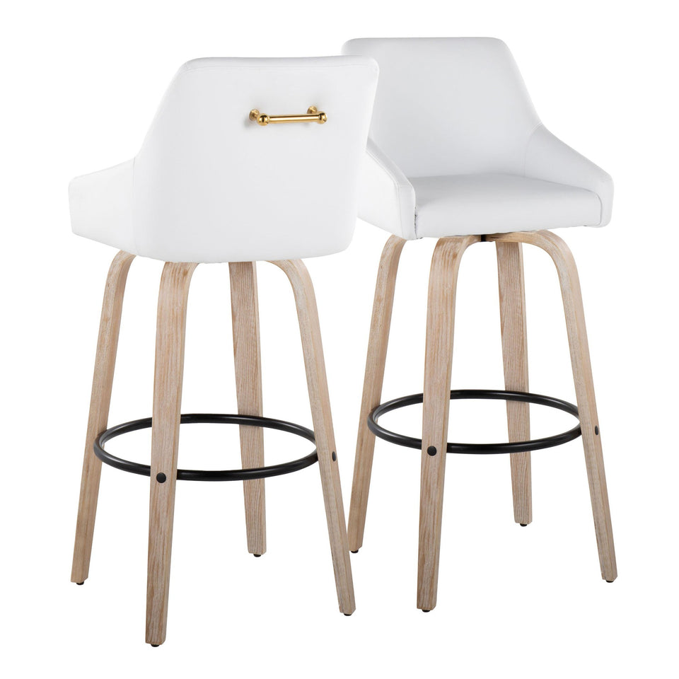 Hannah 30" Fixed-Height Barstool - Set of 2