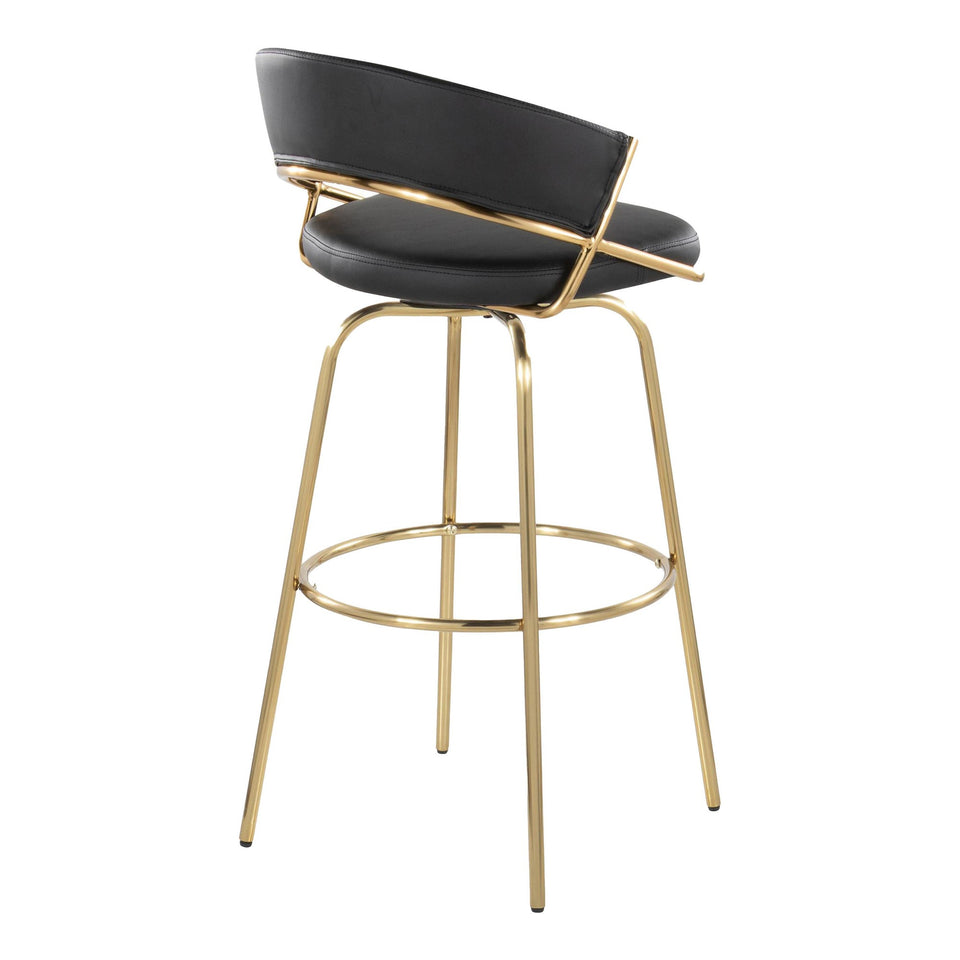 Jie 30" Fixed-Height Barstool - Set of 2