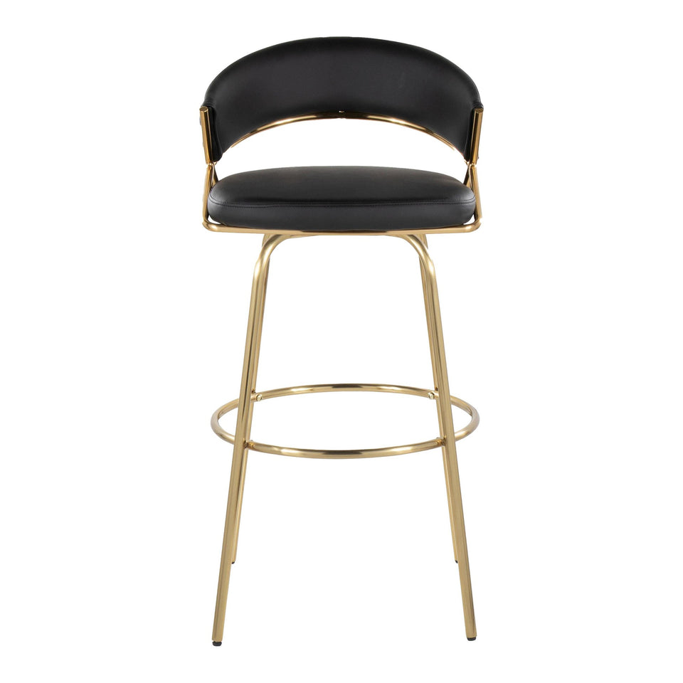 Jie 30" Fixed-Height Barstool - Set of 2