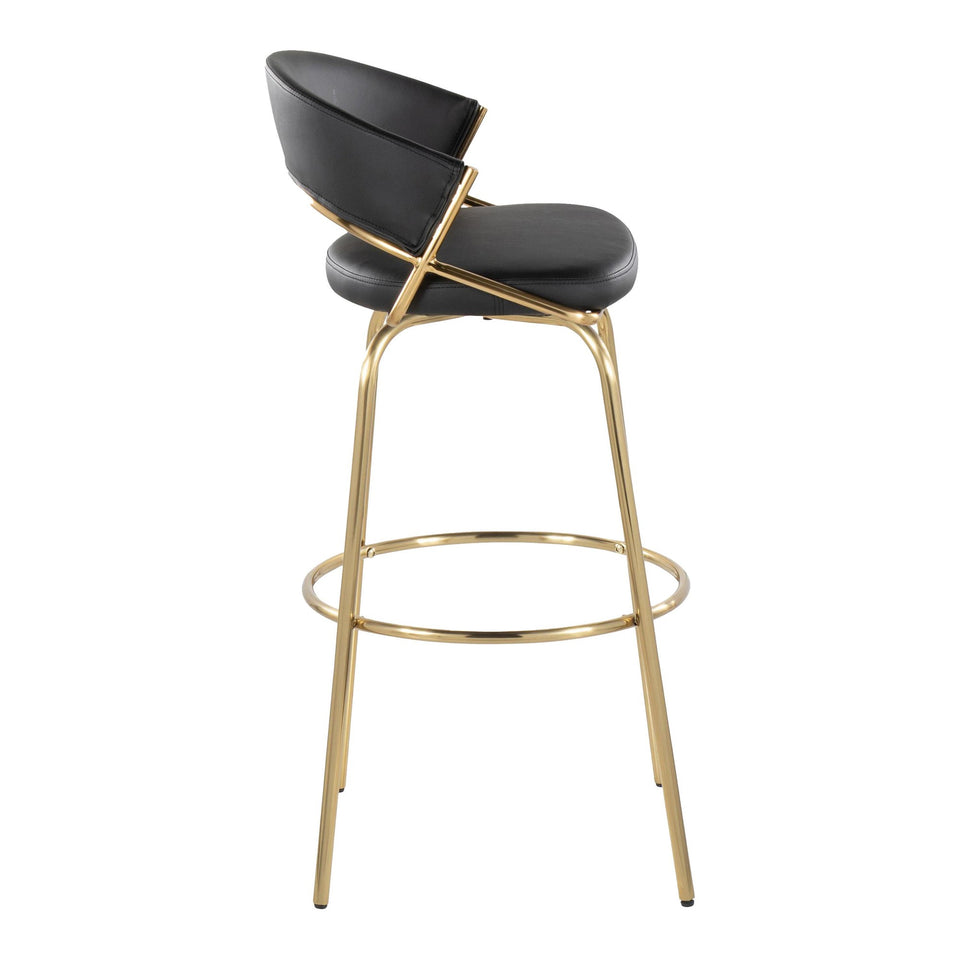Jie 30" Fixed-Height Barstool - Set of 2