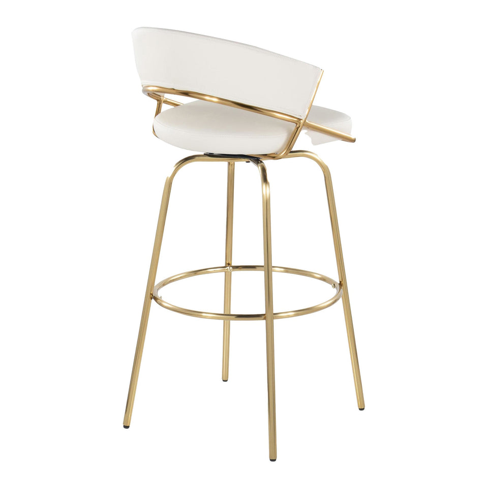 Jie 30" Fixed-Height Barstool - Set of 2