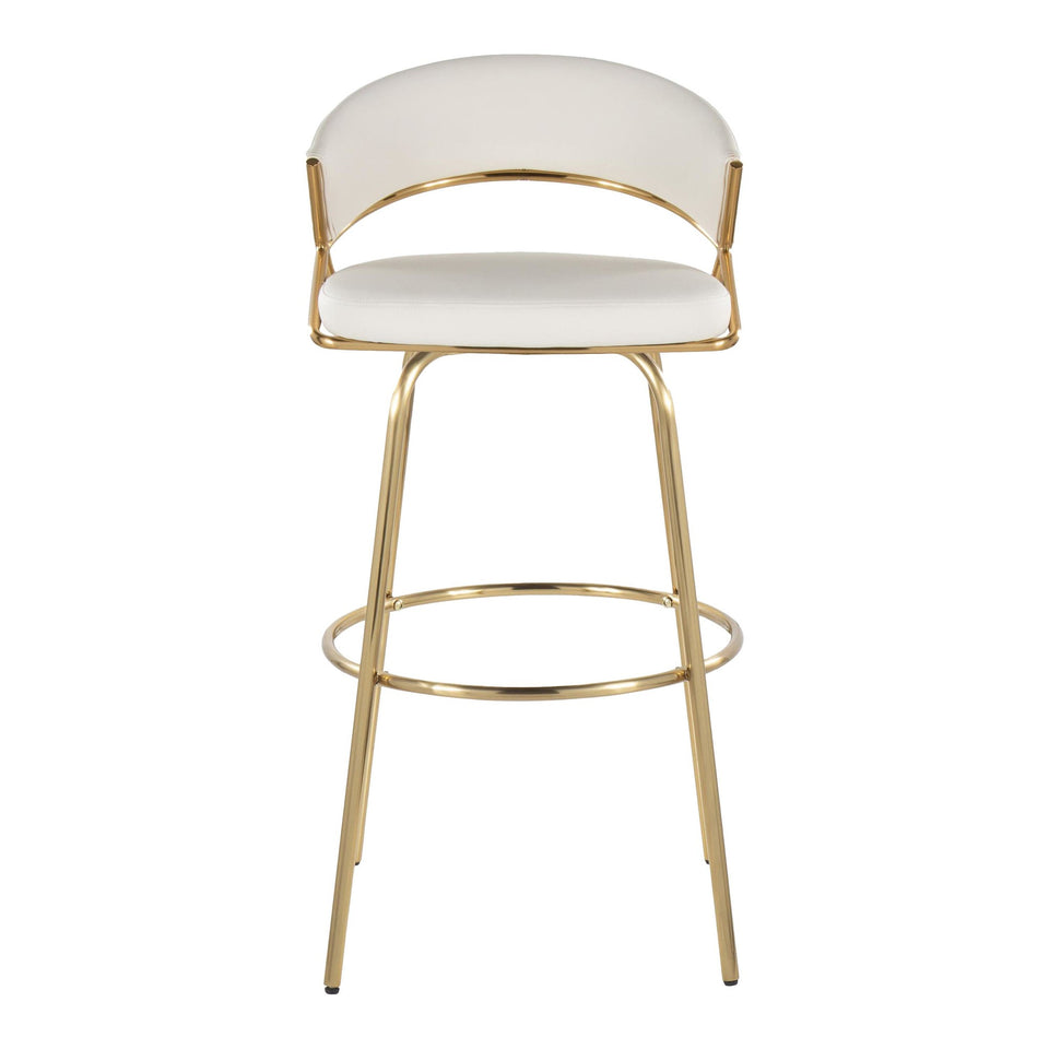 Jie 30" Fixed-Height Barstool - Set of 2