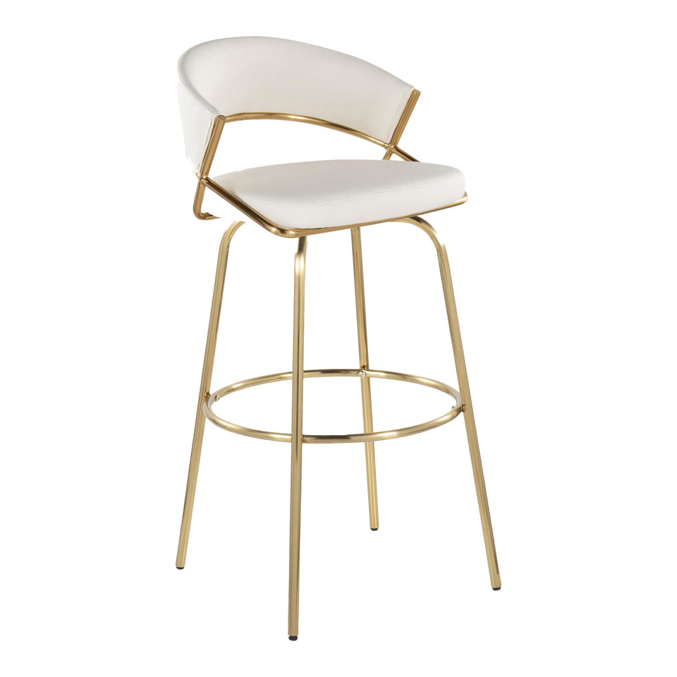 Jie 30" Fixed-Height Barstool - Set of 2