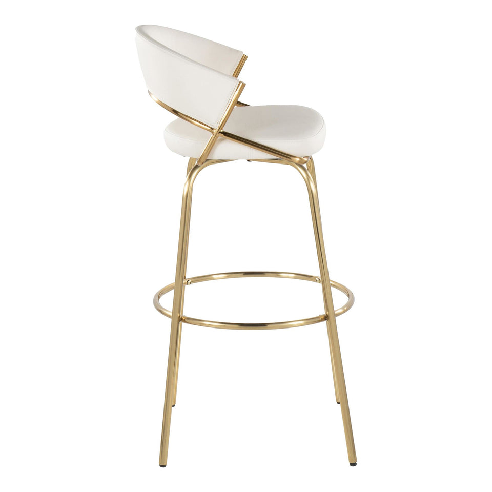Jie 30" Fixed-Height Barstool - Set of 2