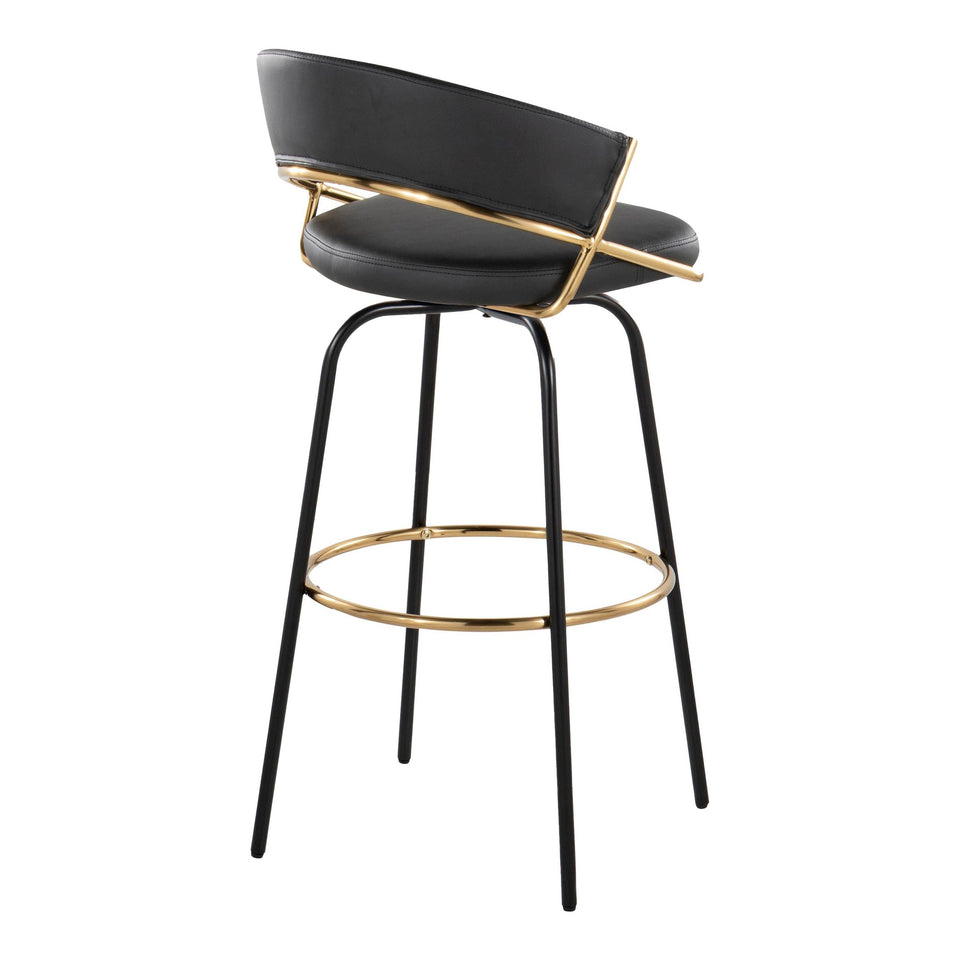 Jie 30" Fixed-Height Barstool - Set of 2
