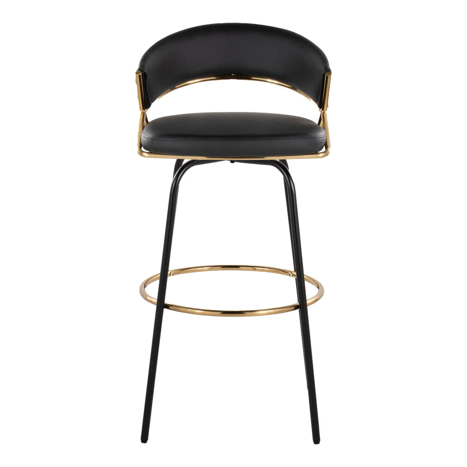 Jie 30" Fixed-Height Barstool - Set of 2