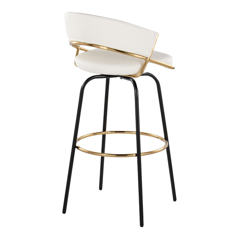 Jie 30" Fixed-Height Barstool - Set of 2