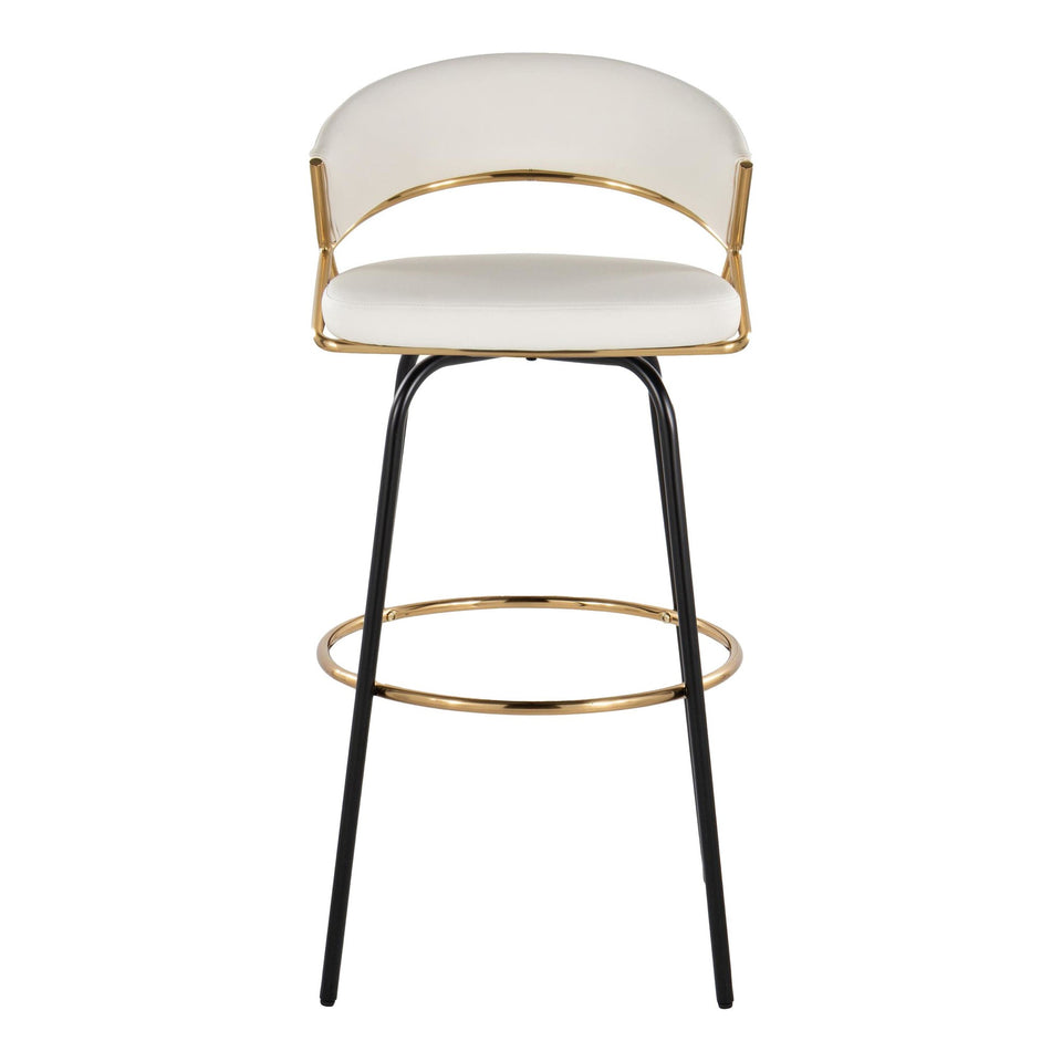 Jie 30" Fixed-Height Barstool - Set of 2