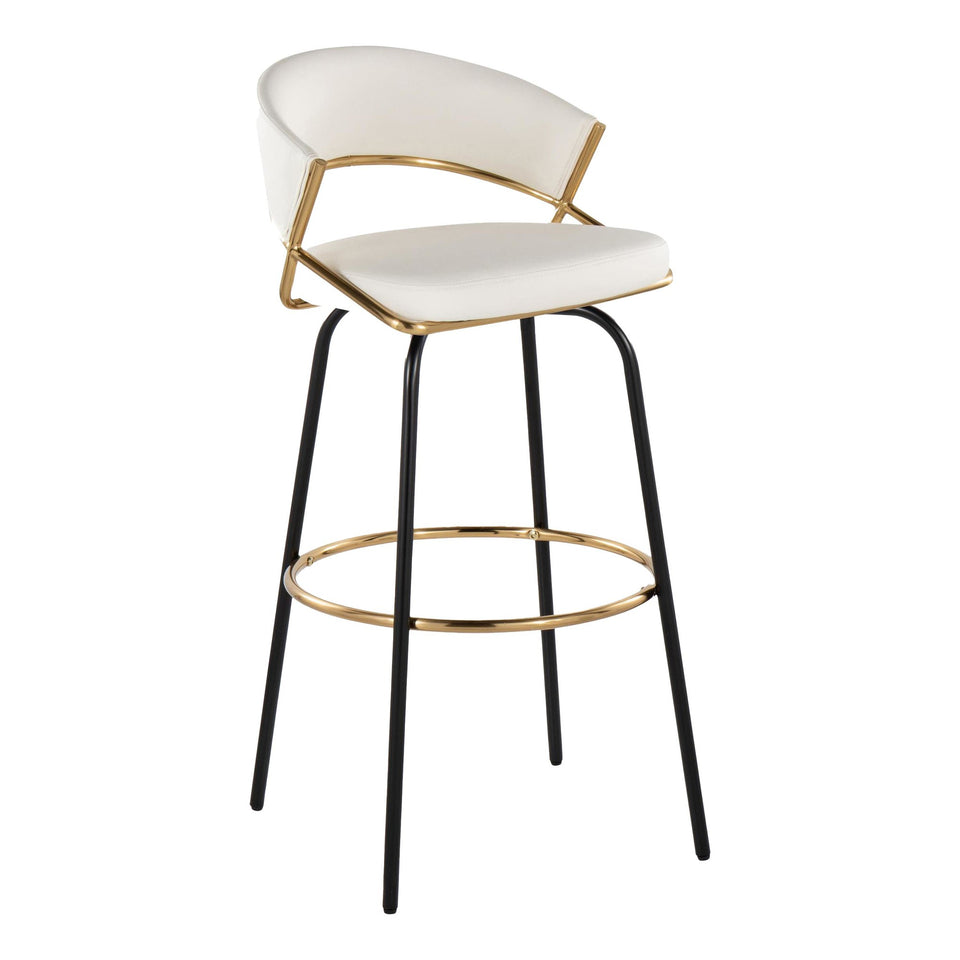 Jie 30" Fixed-Height Barstool - Set of 2