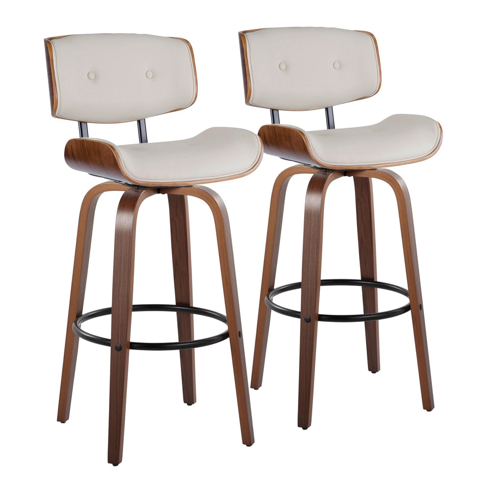 Lombardi 30" Fixed-Height Barstool - Set of 2