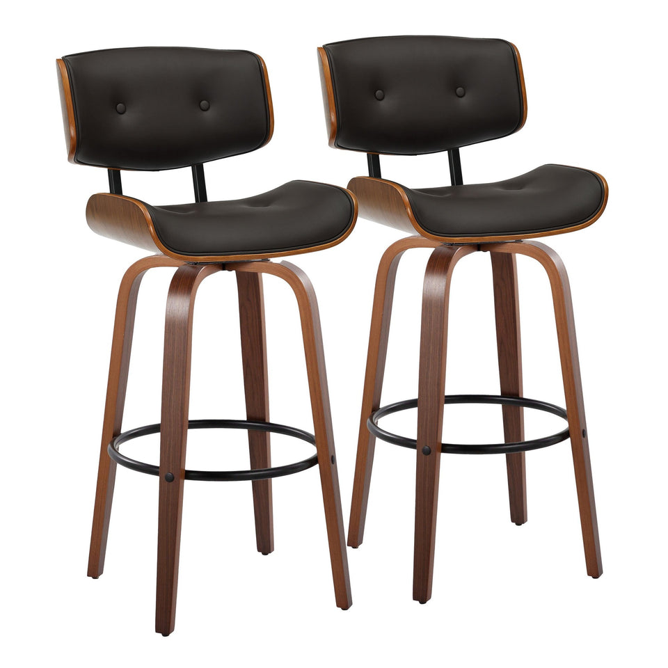 Lombardi 30" Fixed-Height Barstool - Set of 2