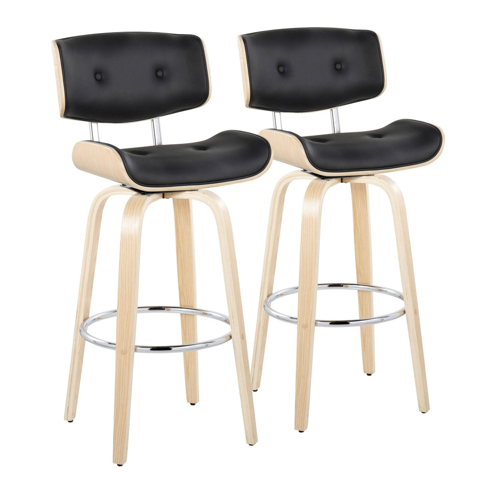 Lombardi 30" Fixed-Height Barstool - Set of 2