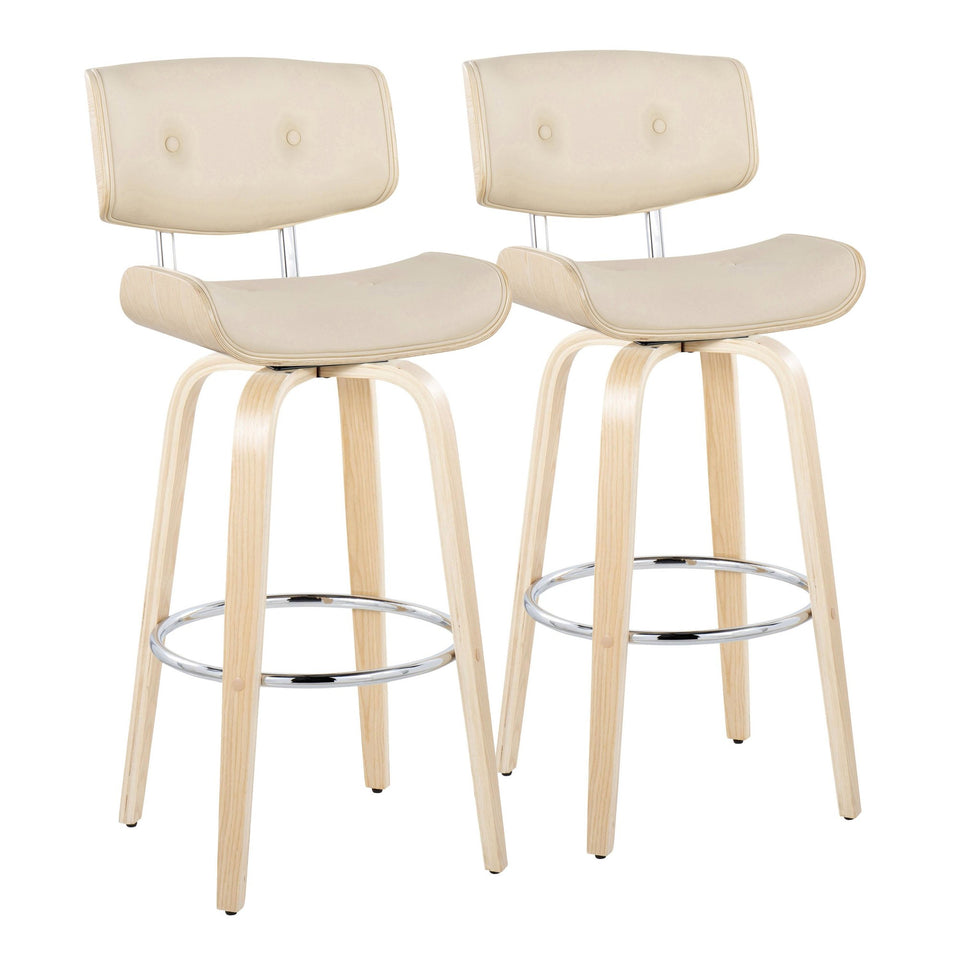 Lombardi 30" Fixed-Height Barstool - Set of 2