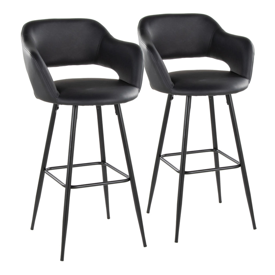 Margarite 30" Fixed-Height Barstool - Set of 2