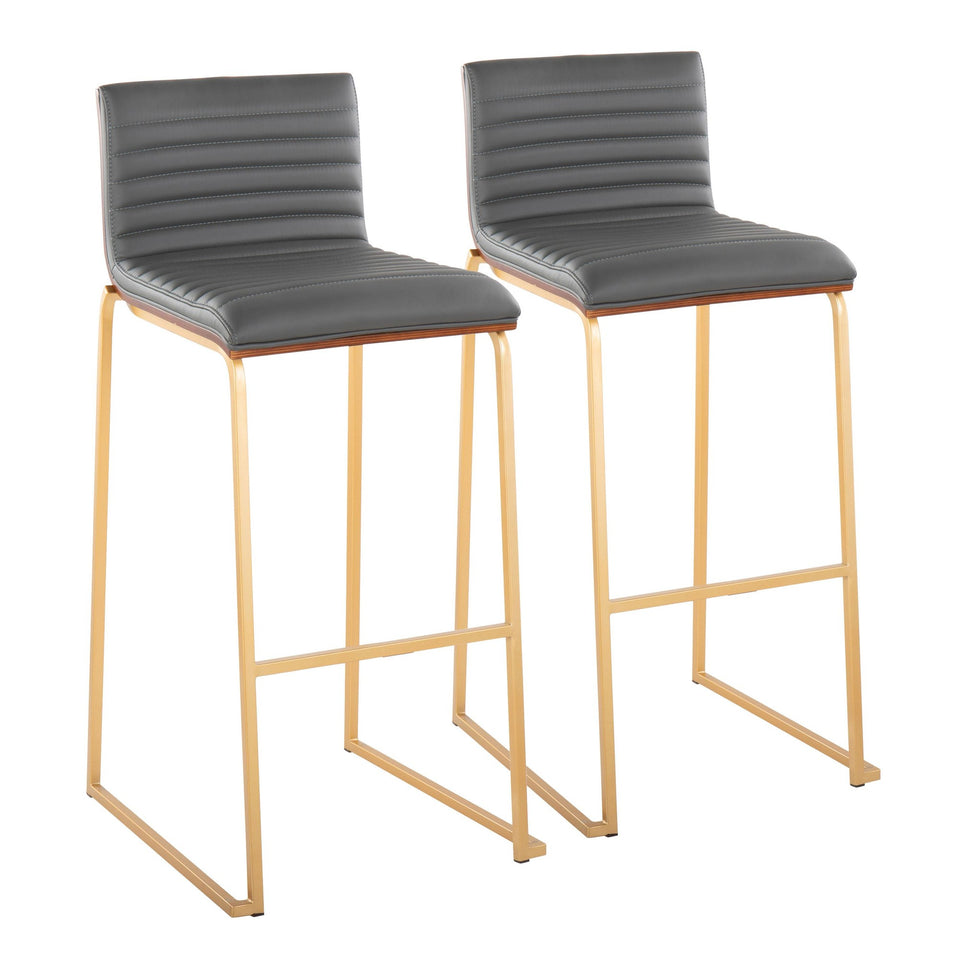 Mason Mara 30" Fixed-Height Barstool - Set of 2