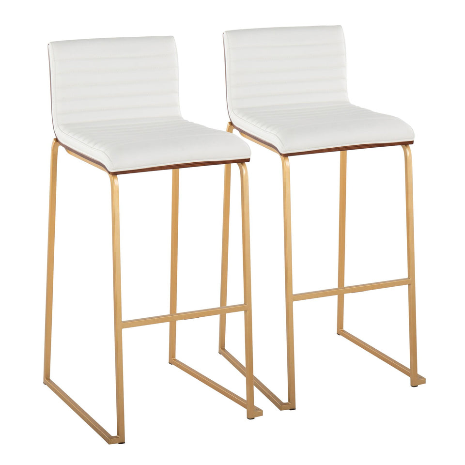 Mason Mara 30" Fixed-Height Barstool - Set of 2