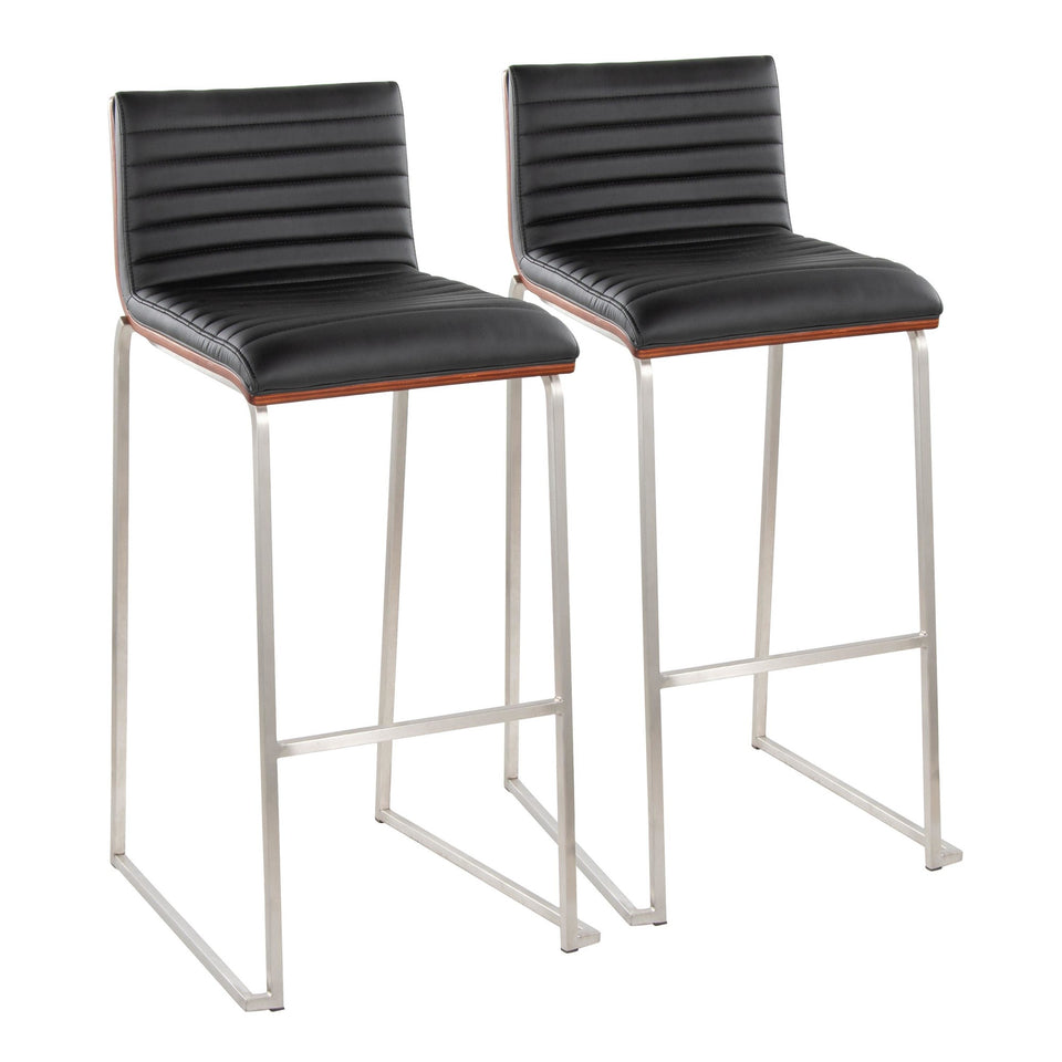 Mason Mara 30" Fixed-Height Barstool - Set of 2