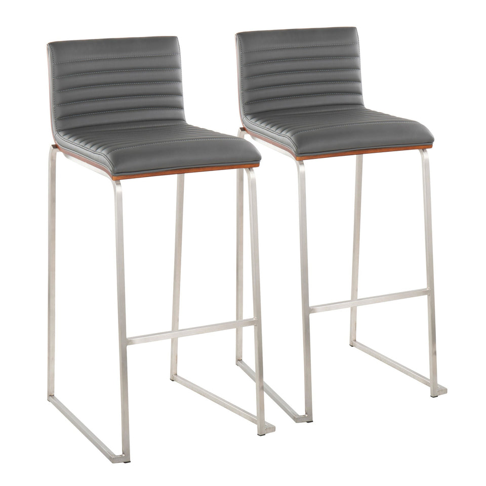 Mason Mara 30" Fixed-Height Barstool - Set of 2