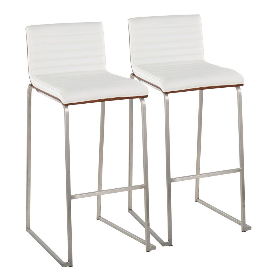 Mason Mara 30" Fixed-Height Barstool - Set of 2