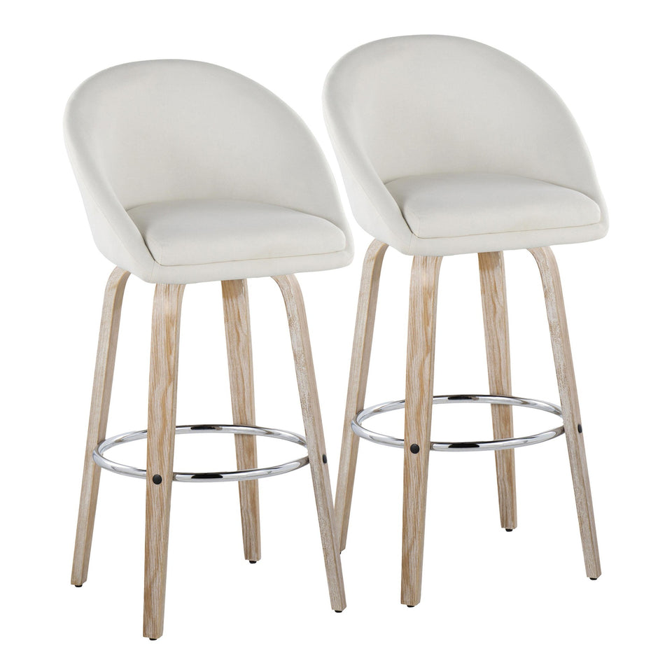 Matisse High Back 30" Fixed-Height Barstool - Set of 2