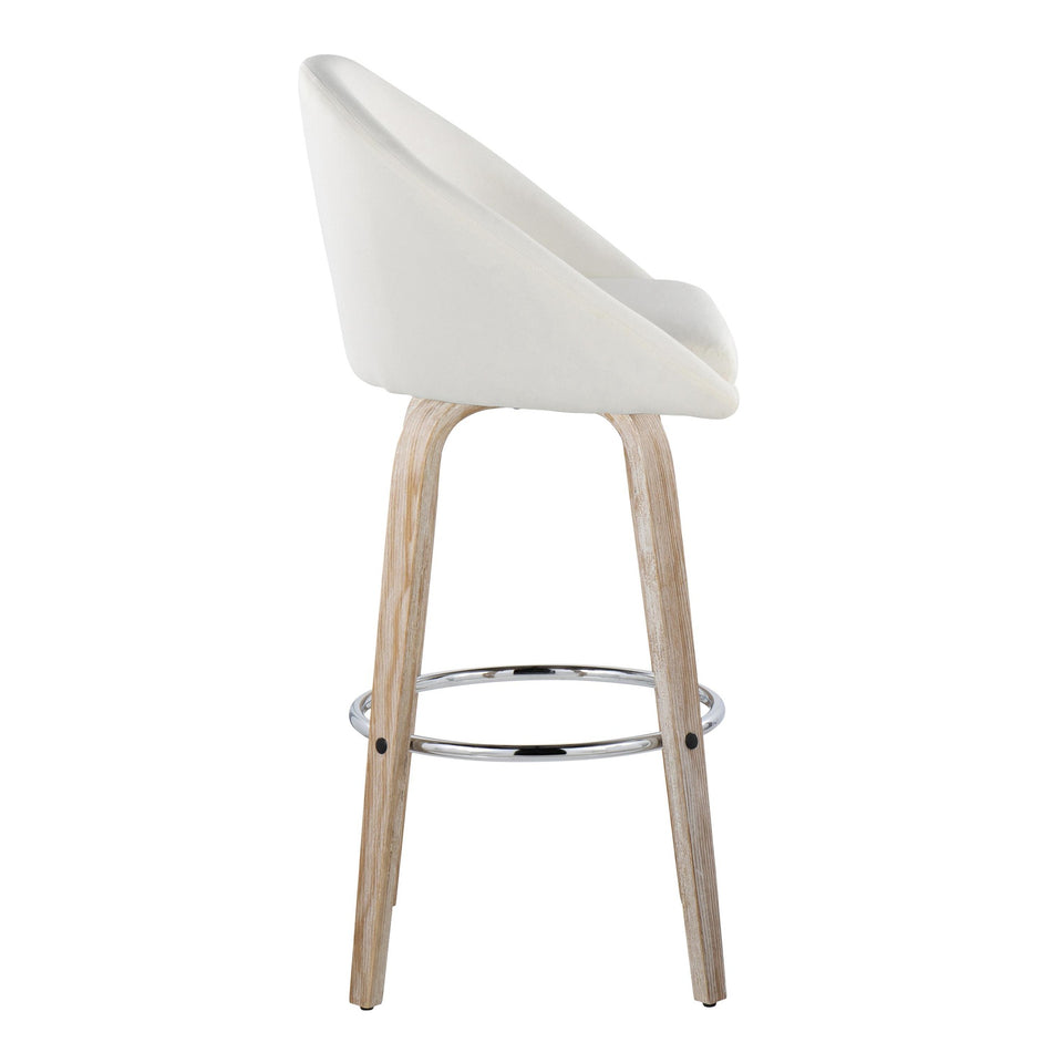 Matisse High Back 30" Fixed-Height Barstool - Set of 2
