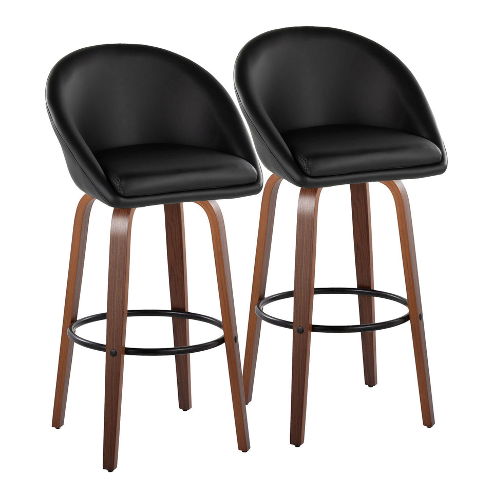 Matisse High Back 30" Fixed-Height Barstool - Set of 2
