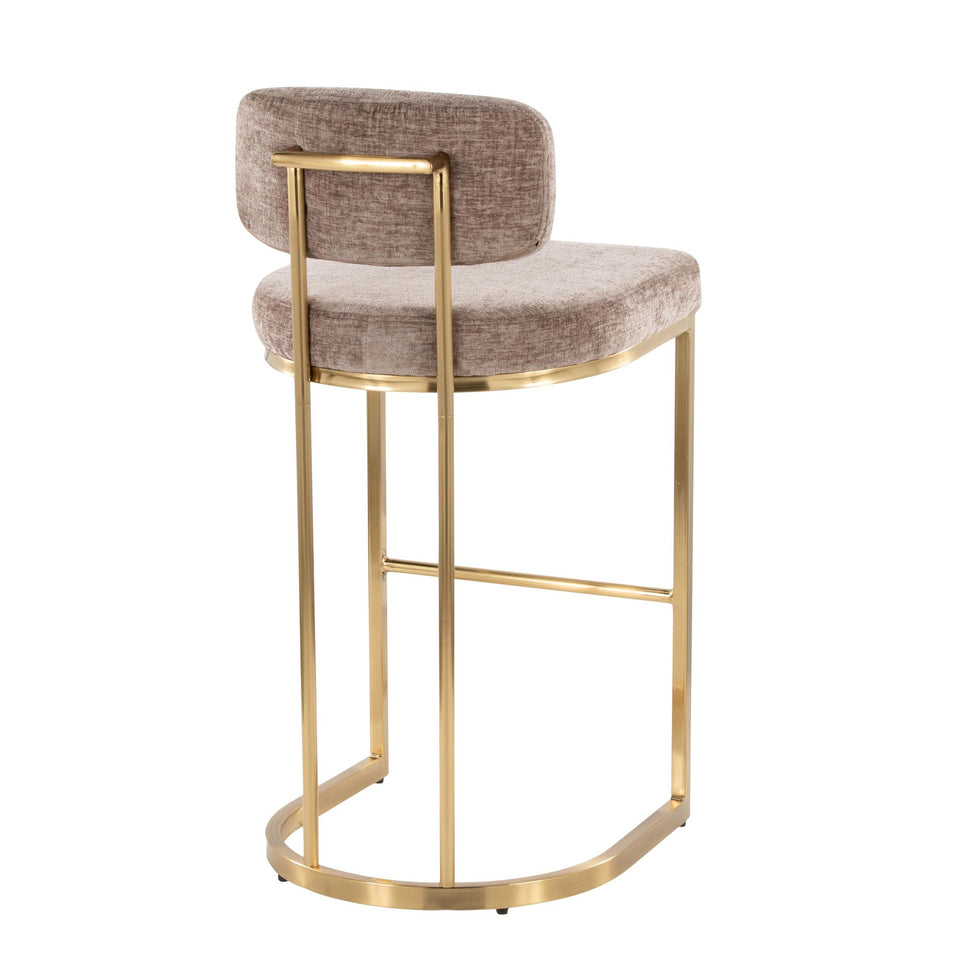Mid-back Demi 30" Fixed-Height Barstool - Set of 2