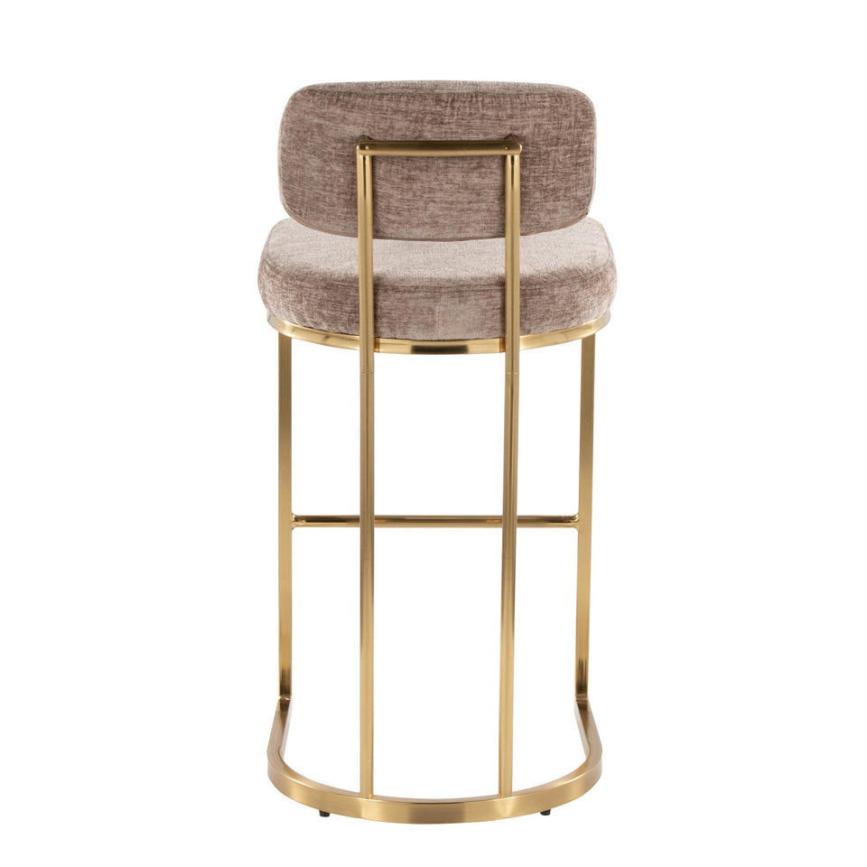 Mid-back Demi 30" Fixed-Height Barstool - Set of 2