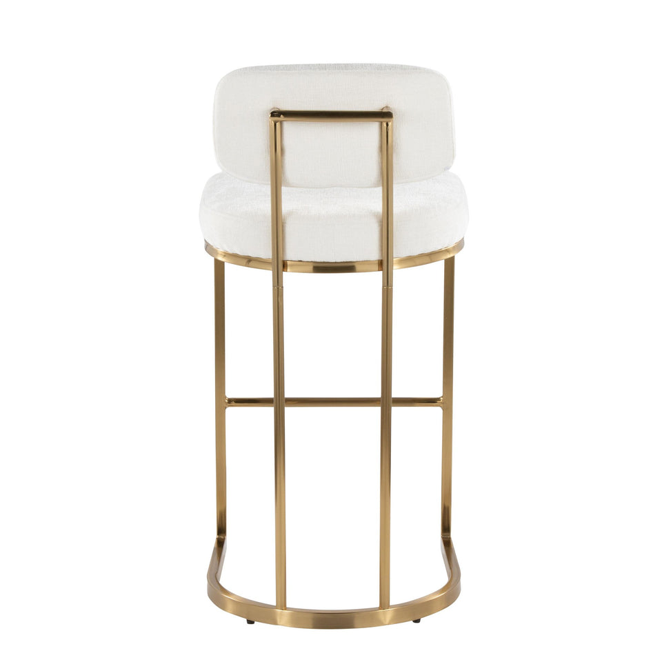 Mid-back Demi 30" Fixed-Height Barstool - Set of 2