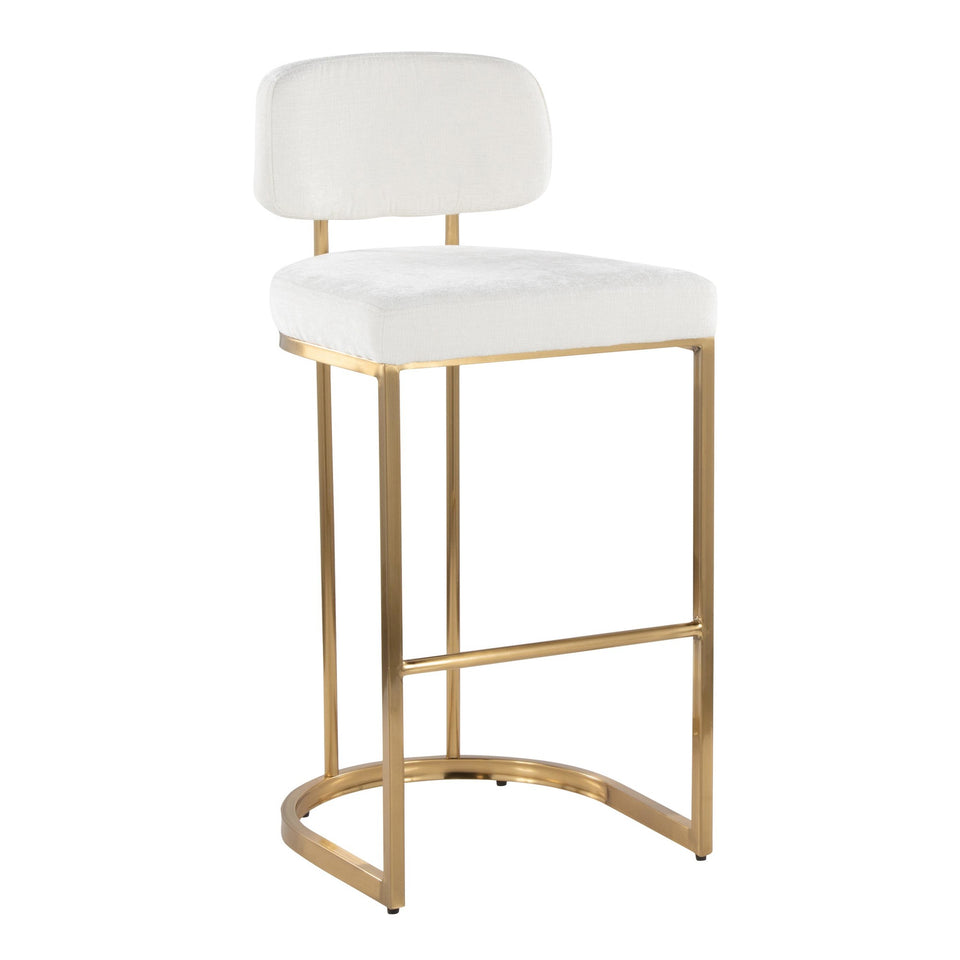 Mid-back Demi 30" Fixed-Height Barstool - Set of 2