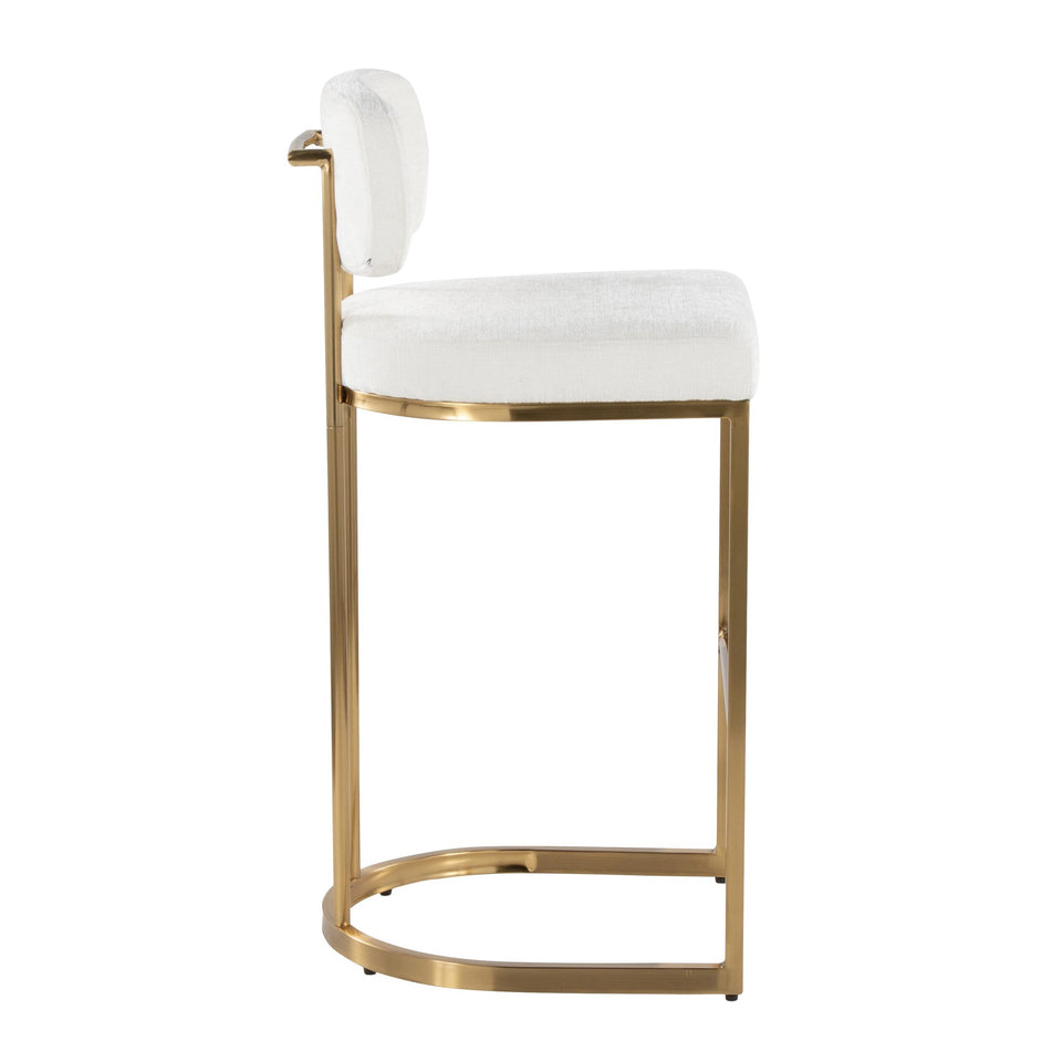 Mid-back Demi 30" Fixed-Height Barstool - Set of 2
