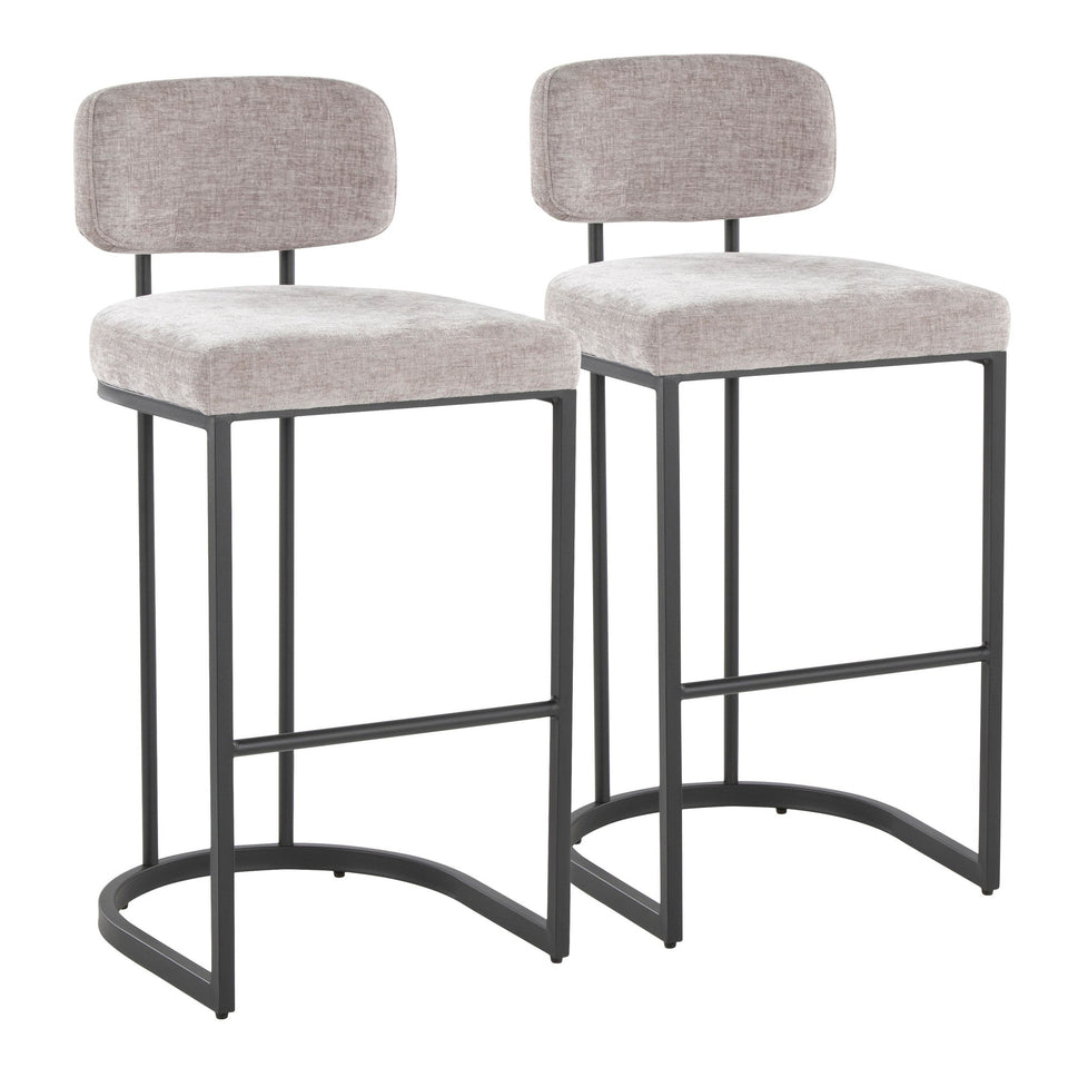 Mid-back Demi 30" Fixed-Height Barstool - Set of 2