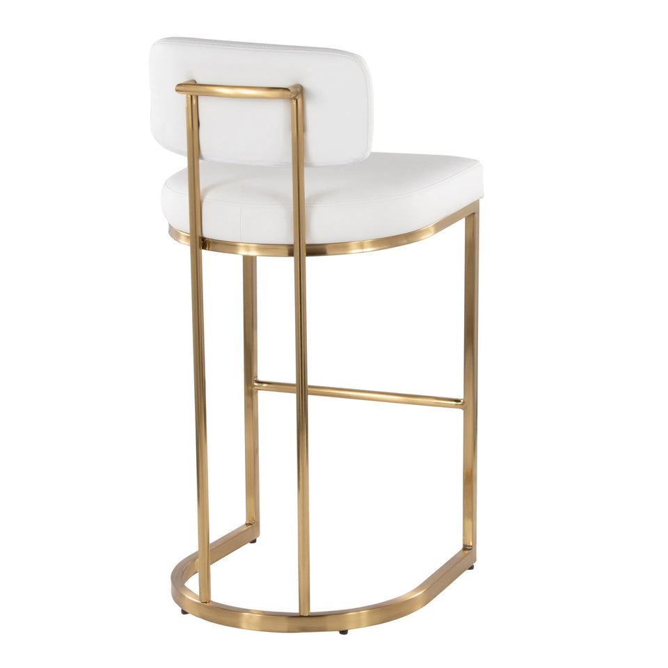 Mid-back Demi 30" Fixed-Height Barstool - Set of 2