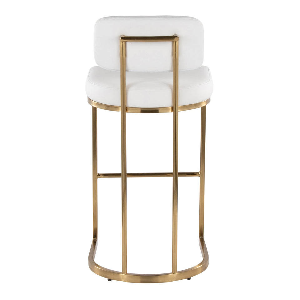 Mid-back Demi 30" Fixed-Height Barstool - Set of 2