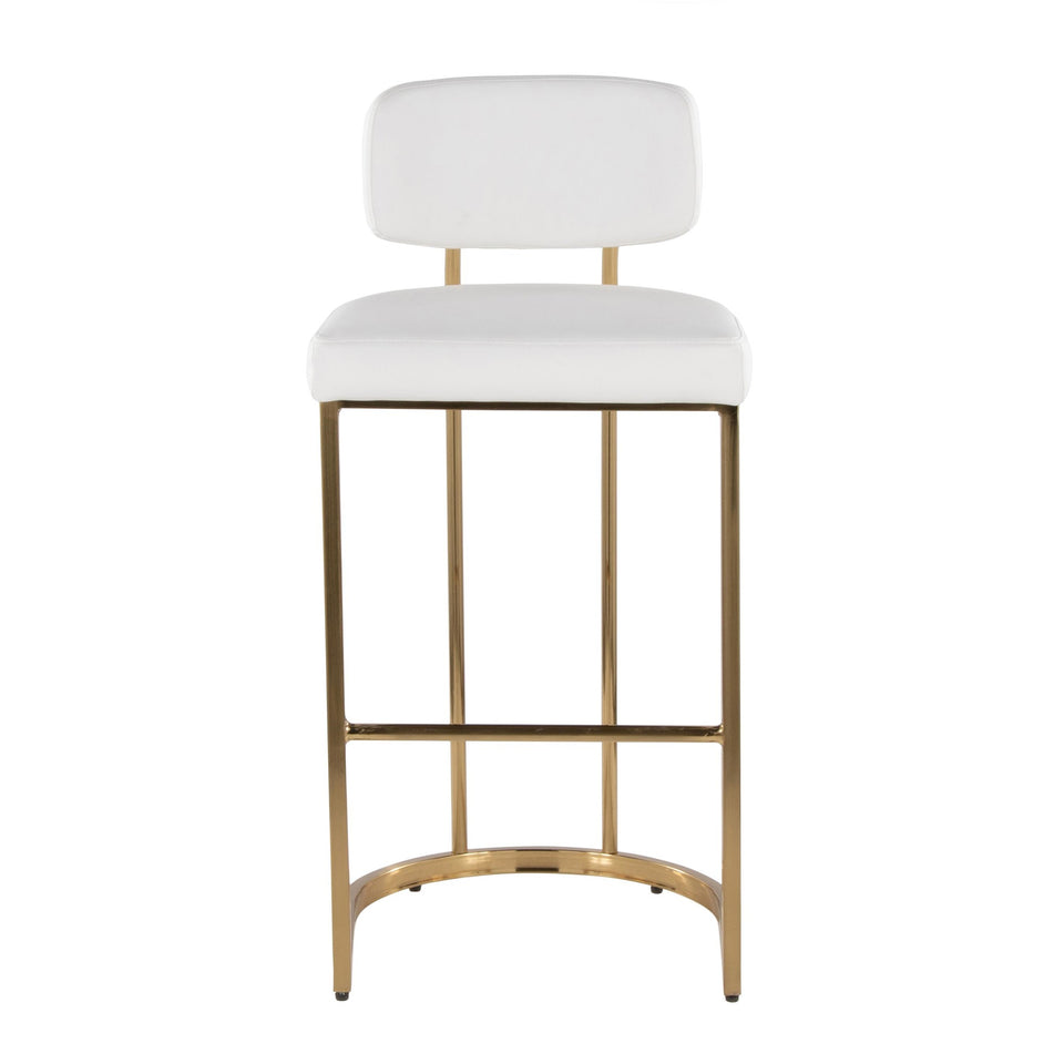 Mid-back Demi 30" Fixed-Height Barstool - Set of 2