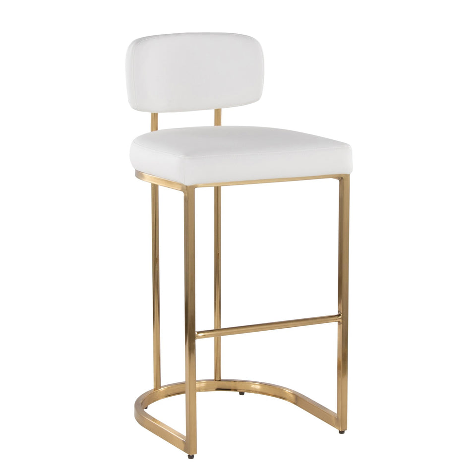 Mid-back Demi 30" Fixed-Height Barstool - Set of 2