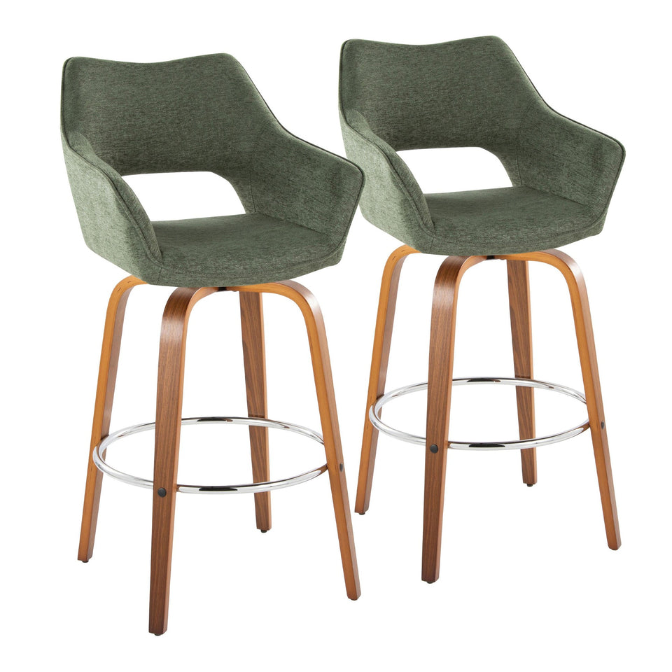 Mustang 30" Fixed-Height Xl Barstool - Set of 2