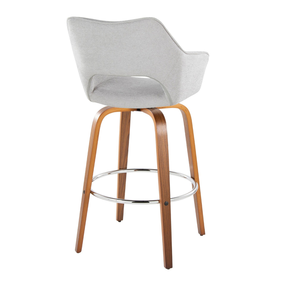 Mustang 30" Fixed-Height Xl Barstool - Set of 2