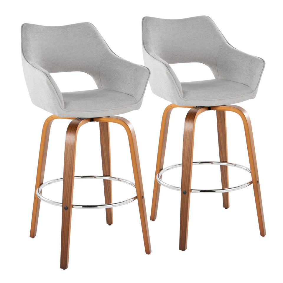 Mustang 30" Fixed-Height Xl Barstool - Set of 2